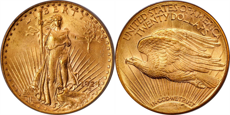 1924-D Saint-Gaudens Double Eagle. MS-64 (PCGS).
Highly desirable Choice Mint S...