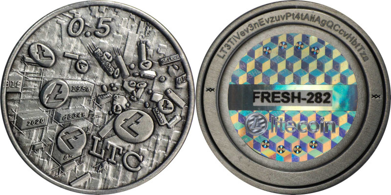 2020 Fresh LTC 0.5 Litecoin (LTC). Loaded. Firstbits LT3TiVev. Serial No. 282. B...