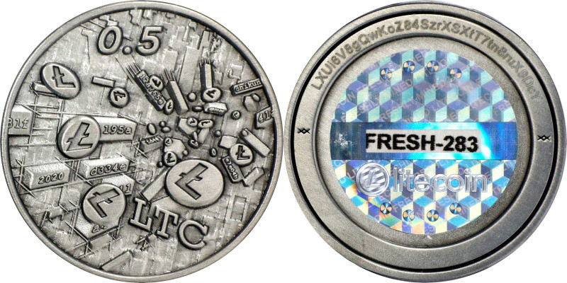 2020 Fresh LTC 0.5 Litecoin (LTC). Loaded. Firstbits LXUi6V8g. Serial No. 283. B...