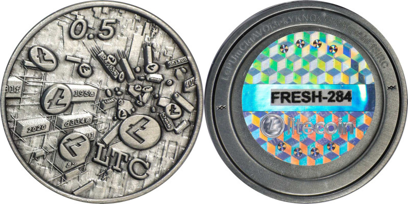 2020 Fresh LTC 0.5 Litecoin (LTC). Loaded. Firstbits LePUmCtg. Serial No. 284. B...