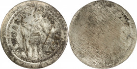 Undated (ca. 1805) William Woart Token. Rulau-E Ma 90. Rarity-9. White Metal. MS-62 (PCGS).
28.7 mm. 146.5 grains. A fascinating and mysterious early...