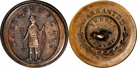 Undated (ca. 1800-1830) Massachusetts Militia Uniform Button. Albert MS-19. Choice About Uncirculated.
24.5 mm. 93.3 grains. An especially high quali...