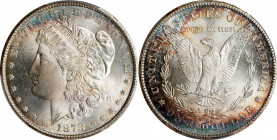 1878-CC Morgan Silver Dollar. MS-65 (PCGS).
Vivid peripheral toning is more extensive on the reverse of this fully struck, intensely lustrous Gem.
P...