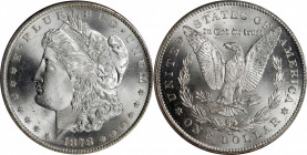 1878-CC Morgan Silver Dollar. MS-65 (PCGS).
A fully struck, fully lustrous Gem with outstanding frosty-white luster.
PCGS# 7080. NGC ID: 253M.
