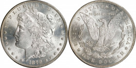 1879-S Morgan Silver Dollar. Reverse of 1878. Top 100 Variety. MS-64+ (PCGS). CAC.
Fully struck with abundant mint luster, this frosty-white example ...