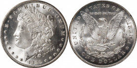 1880/79-CC GSA Morgan Silver Dollar. VAM-4. Top 100 Variety. Reverse of 1878. MS-66 (NGC). CAC.
A lovely Gem, both sides are highly lustrous with a b...