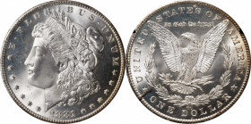 1881-CC GSA Morgan Silver Dollar. MS-67 (NGC).
Brilliant snowy-white surfaces are fully struck, with intense mint luster in a blend of satin and fros...