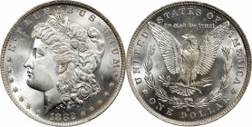 1882-O Morgan Silver Dollar. MS-65+ (PCGS). CAC.
This delightful Gem is fully struck, brilliant and possessed of bountiful satin-white luster. Stunni...