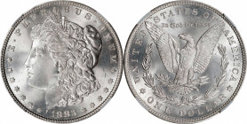 1883 Morgan Silver Dollar. MS-67 (NGC).
Brilliant frosty-white surfaces and razor sharp striking detail will delight quality-conscious numismatists, ...