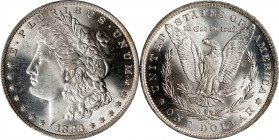 1883-O Morgan Silver Dollar. MS-67 (PCGS). CAC.
This intensely lustrous example is fully untoned with smooth, lively, silver-white surfaces. A higher...