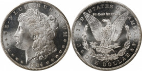 1884-CC Morgan Silver Dollar. MS-67 (PCGS). CAC.
Intensely lustrous and well struck, the surfaces are bright and ice-white overall. A popular mintmar...