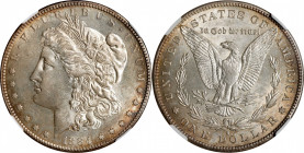 1884-S Morgan Silver Dollar. MS-60 (NGC).
A boldly lustrous example with warm golden highlights at the outer regions. Despite a mintage of 3.2 millio...