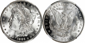 1885-CC Morgan Silver Dollar. MS-67 (NGC).
This brilliant and beautiful example with razor sharp striking detail and exceptional mint frost is sure t...