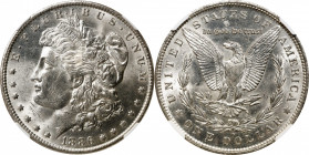 1886-O Morgan Silver Dollar. MS-62 (NGC).
A brilliant, sharply struck and lustrous BU example of this well known condition rarity among New Orleans M...