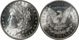 1886-S Morgan Silver Dollar. MS-65+ (PCGS). CAC.
This blazing white Gem Mint State example is fully struck with lively mint luster. A popular key dat...