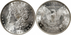 1888-S Morgan Silver Dollar. MS-65 (NGC). CAC.
Brilliant satin-white surfaces are fully lustrous with a razor sharp strike. The 1888-S is one of the ...