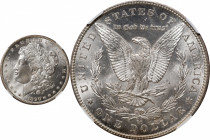 1890-CC Morgan Silver Dollar. MS-65 (NGC).
A brilliant and beautiful Gem with uncommonly smooth surfaces in a survivor of this issue. Sharply to full...