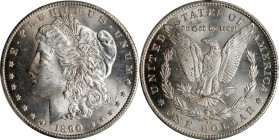 1890-CC Morgan Silver Dollar. MS-64 (PCGS).
Brilliant surfaces are sharply struck and intensely lustrous. A scarcer CC-Mint Morgan dollar in attracti...