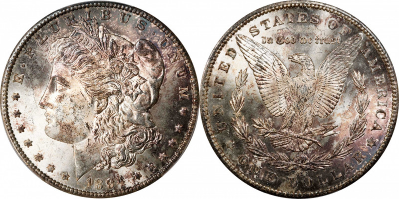 1894-S Morgan Silver Dollar. MS-64+ (PCGS). CAC.
Bold underlying luster support...