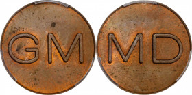 Undated (June 1964) General Motors Roller Press Experimental Cent. Judd-Unlisted, Pollock-4054. Rarity-8. Copper. Plain Edge. MS-63 BN (PCGS).
20 mm....