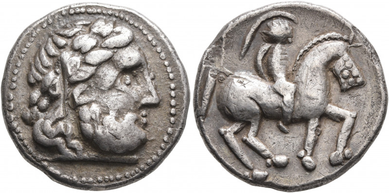 LOWER DANUBE. Uncertain tribe. Circa 3rd-2nd century BC. Tetradrachm (Silver, 24...