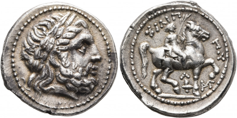 KINGS OF MACEDON. Philip II, 359-336 BC. Tetradrachm (Silver, 25 mm, 14.45 g, 3 ...