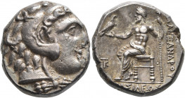 KINGS OF MACEDON. Alexander III ‘the Great’, 336-323 BC. Tetradrachm (Silver, 23 mm, 17.16 g, 12 h), Kition, circa 325-320. Head of Herakles to right,...