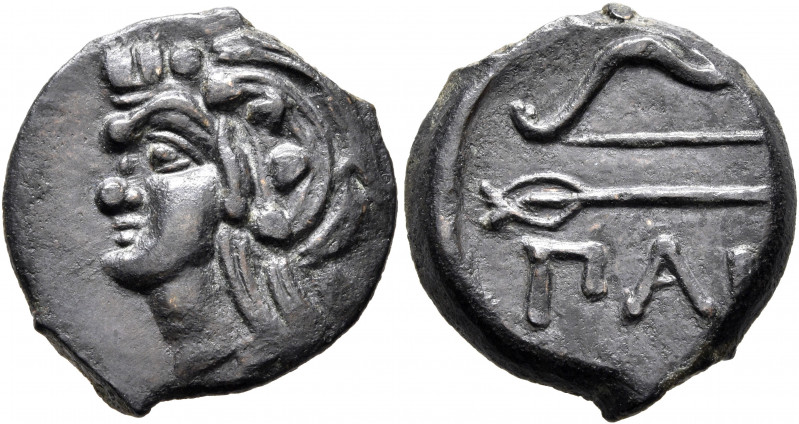 CIMMERIAN BOSPOROS. Pantikapaion. Circa 304/3-250 BC. AE (Bronze, 20 mm, 4.34 g,...