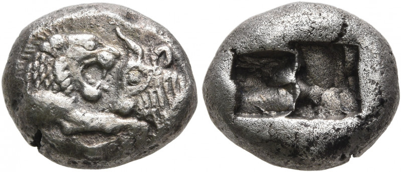 KINGS OF LYDIA. Kroisos, circa 560-546 BC. 1/3 Stater (Silver, 13 mm, 3.45 g), S...