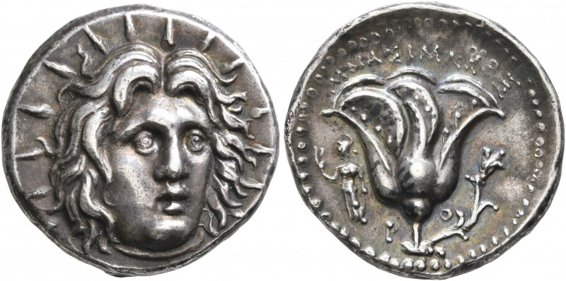 ISLANDS OFF CARIA, Rhodos. Rhodes. Circa 250-229 BC. Didrachm (Silver, 20 mm, 6....