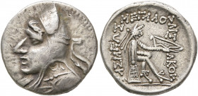 KINGS OF PARTHIA. Phriapatios to Mithradates I, circa 185-132 BC. Drachm (Silver, 18 mm, 4.24 g, 12 h), Hekatompylos. Diademed and draped bust to left...