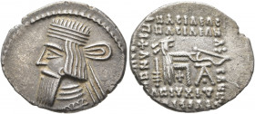 KINGS OF PARTHIA. Artabanos IV, circa 10-38. Drachm (Silver, 21 mm, 3.68 g), Ekbatana. Diademed and draped bust of Artabanos IV to left. Rev. Archer (...