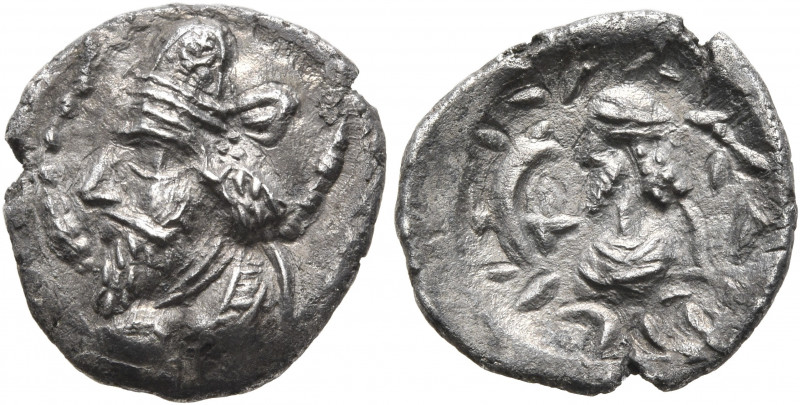 KINGS OF PERSIS. Kapat (Napad), 1st century AD. Hemidrachm (Silver, 15 mm, 1.66 ...