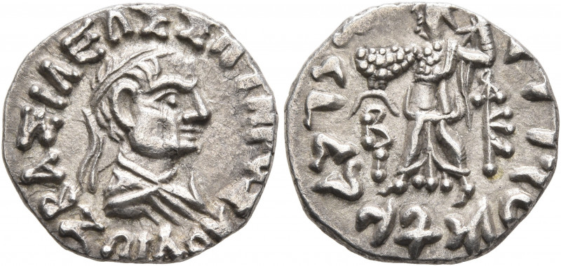BAKTRIA, Indo-Greek Kingdom. Zoilos II, circa 50-40/35 BC. Drachm (Silver, 16 mm...
