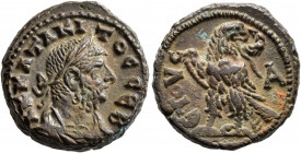 EGYPT. Alexandria. Tacitus, 275-276. Tetradrachm (Silvered bronze, 20 mm, 8.40 g, 11 h), RY 1 = 275/6. A K KΛ TAKITOC CЄB Laureate, draped and cuirass...