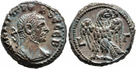 EGYPT. Alexandria. Probus, 276-282. Tetradrachm (Silvered bronze, 20 mm, 9.57 g, 11 h), RY 3 = 277/8. Α Κ Μ ΑΥΡ ΠΡΟΒΟC CЄΒ Laureate and cuirassed bust...
