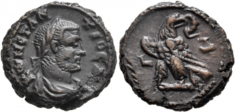 EGYPT. Alexandria. Constantius I, as Caesar, 293-305. Tetradrachm (Potin, 20 mm,...