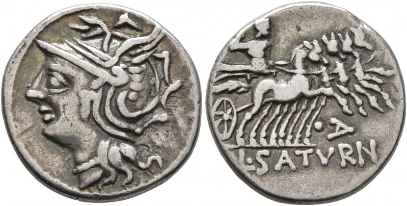 Lucius Appuleius Saturninus, 104 BC. Denarius (Silver, 18 mm, 3.84 g, 7 h), Rome...