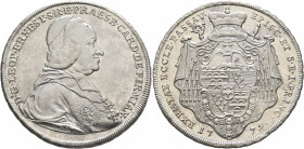 GERMANY. Passau. Leopold Ernst von Firmian, 1763-1783. Konventionstaler 1779 (Silver, 41 mm, 28.00 g, 12 h), München. D G LEOP ERNEST S R E PRAESB CAR...