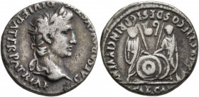 Augustus, 27 BC-AD 14. Denarius (Silver, 18 mm, 3.64 g, 1 h), Lugdunum, 2 BC-AD 4. CAESAR AVGVSTVS DIVI F PATER PATRIAE Laureate head of Augustus to r...