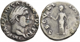 Otho, 69. Denarius (Silver, 18 mm, 3.52 g, 5 h), Rome, 15 January-16 April 69. IMP M OTHO CAESAR AVG TR P Bare head of Otho to right. Rev. SECVRITAS [...