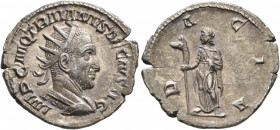 Trajan Decius, 249-251. Antoninianus (Silver, 22 mm, 2.90 g, 1 h), Rome, 250-251. IMP C M Q TRAIANVS DECIVS AVG Radiate and cuirassed bust of Trajan D...