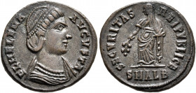 Helena, Augusta, 324-328/30. Follis (Bronze, 19 mm, 3.40 g, 11 h), Alexandria, 325-326. FL HELENA AVGVSTA Diademed and draped bust of Helena to right....