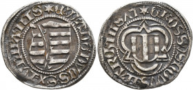 GERMANY. Sachsen-Markgrafschaft Meißen. Ernst, Albrecht and Wilhelm III, 1465-1482. Spitzgroschen 1475 (Silver, 21 mm, 1.55 g, 6 h), Leipzig or Zwicka...