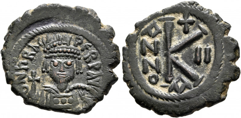 Heraclius, 610-641. Half Follis (Bronze, 23 mm, 5.15 g, 6 h), Cyzicus, RY 2 = AD...