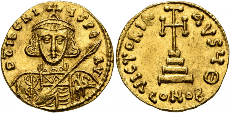 Tiberius III (Apsimar), 698-705. Solidus (Gold, 18 mm, 4.47 g, 7 h), Constantino...