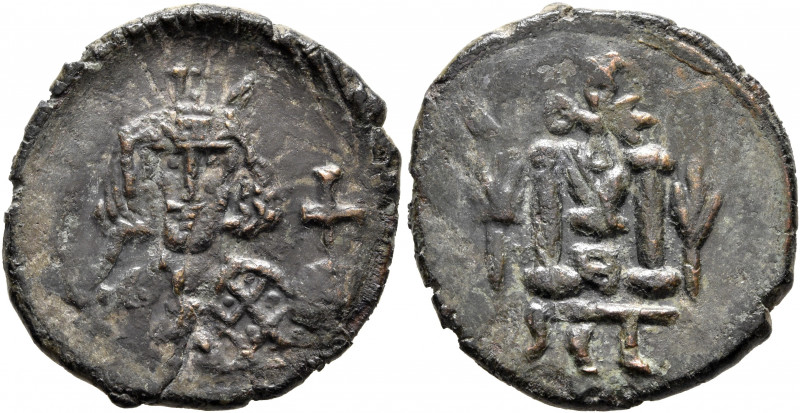 Theodosius III of Adramytium, 715-717. Follis (Bronze, 22 mm, 4.38 g, 6 h), Syra...