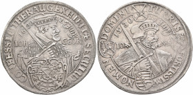 GERMANY. Sachsen-Albertinische Linie. Johann Georg I, 1615-1656. Taler 1630 (Silver, 45 mm, 29.14 g, 1 h), on the centenary of the Augsburg Confession...