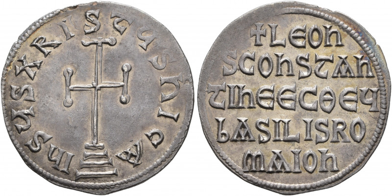 Leo V the Armenian, 813-820. Miliaresion (Silver, 23 mm, 2.08 g, 12 h), Constant...