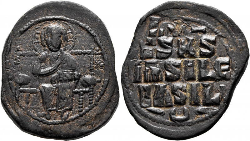 Anonymous Folles, time of Constantine IX, circa 1042-1055. Follis (Bronze, 32 mm...